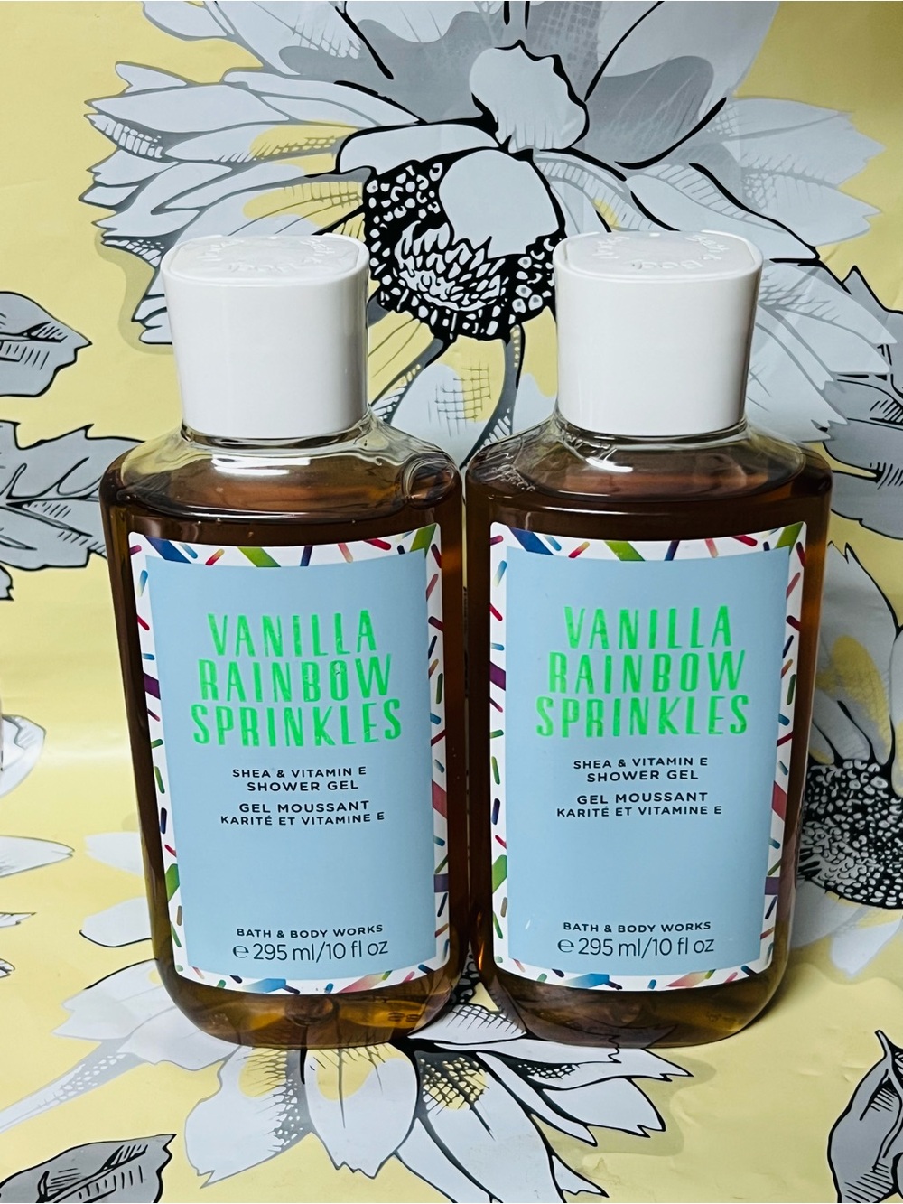 2 Bath & Body Works Vanilla Rainbow Sprinkles Shower Gel